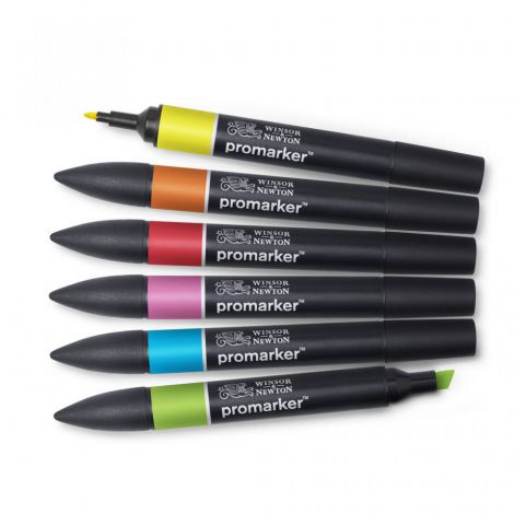 Zestaw Promarkerów Winsor&Newton, 6szt Vibrant Tones - 2
